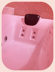 Interno vasca idromassaggio